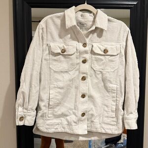 Madewell Cream Corduroy Jacket